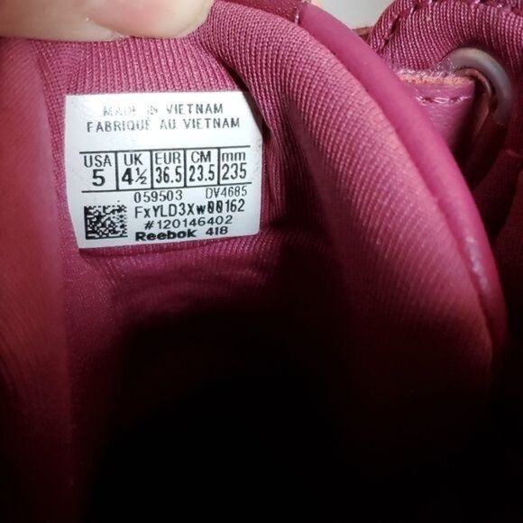 Reebok High Tops Freestyle Hi Grade School Vintage 80's Classic Women's WOMANS 5 - Picture 9 of 14